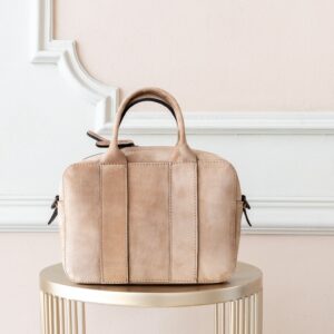 Bauletto suede cipria Susan Santi