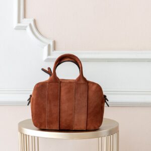 Bauletto medio suede mattone Susan Santi