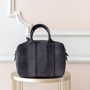Bauletto suede blu Susan Santi