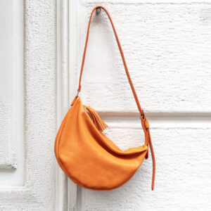 Moon bag pelle mandarino Susan Santi
