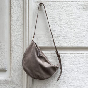 Moon bag suede grigio Susan Santi